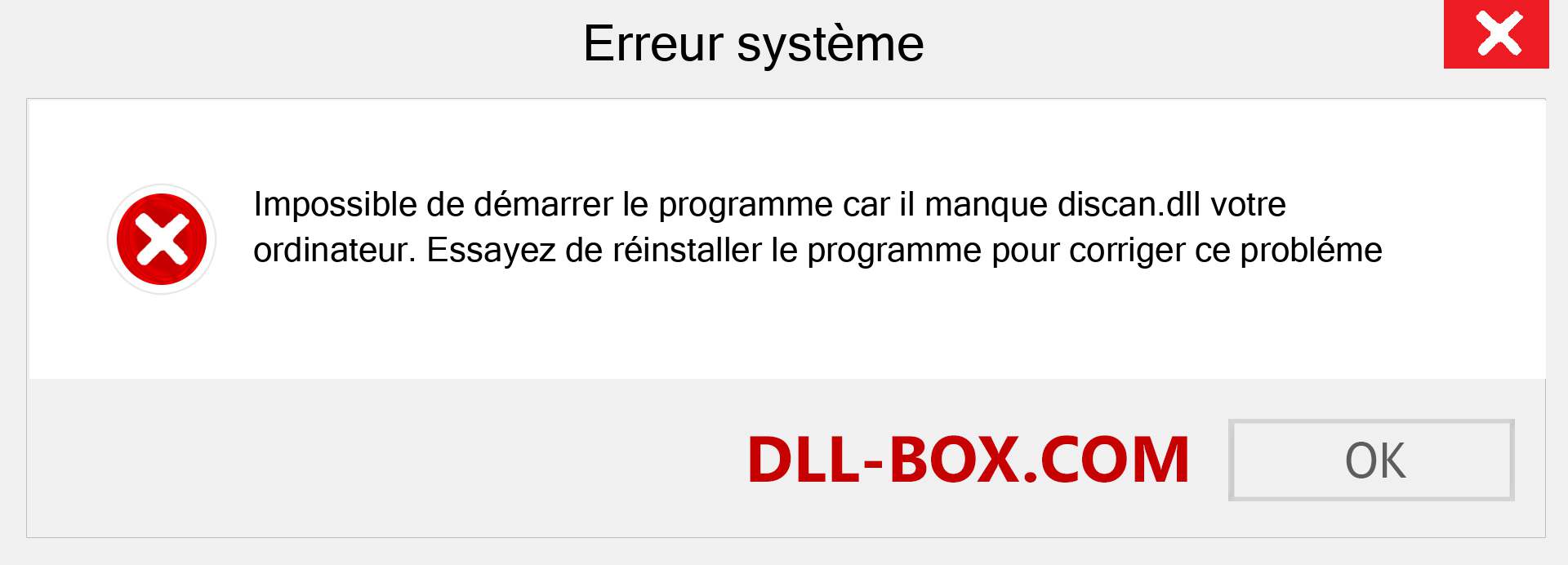 Le fichier discan.dll est manquant ?. Télécharger pour Windows 7, 8, 10 - Correction de l'erreur manquante discan dll sur Windows, photos, images